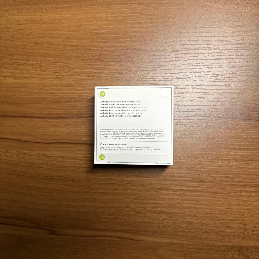 【新品未使用品】 Apple AirPods 4 本体ノイキャン搭載