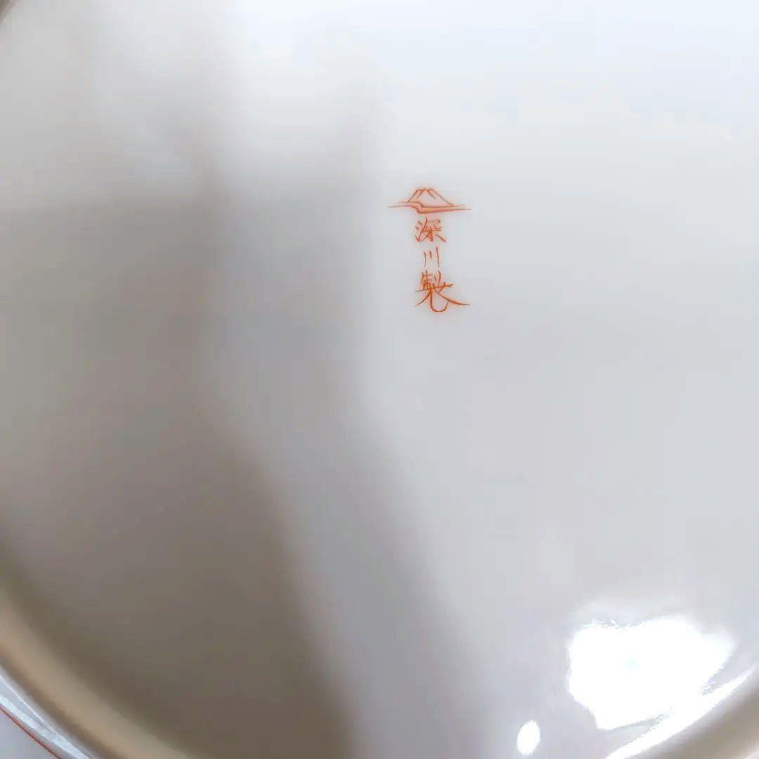 深川製磁朝顔八角大皿