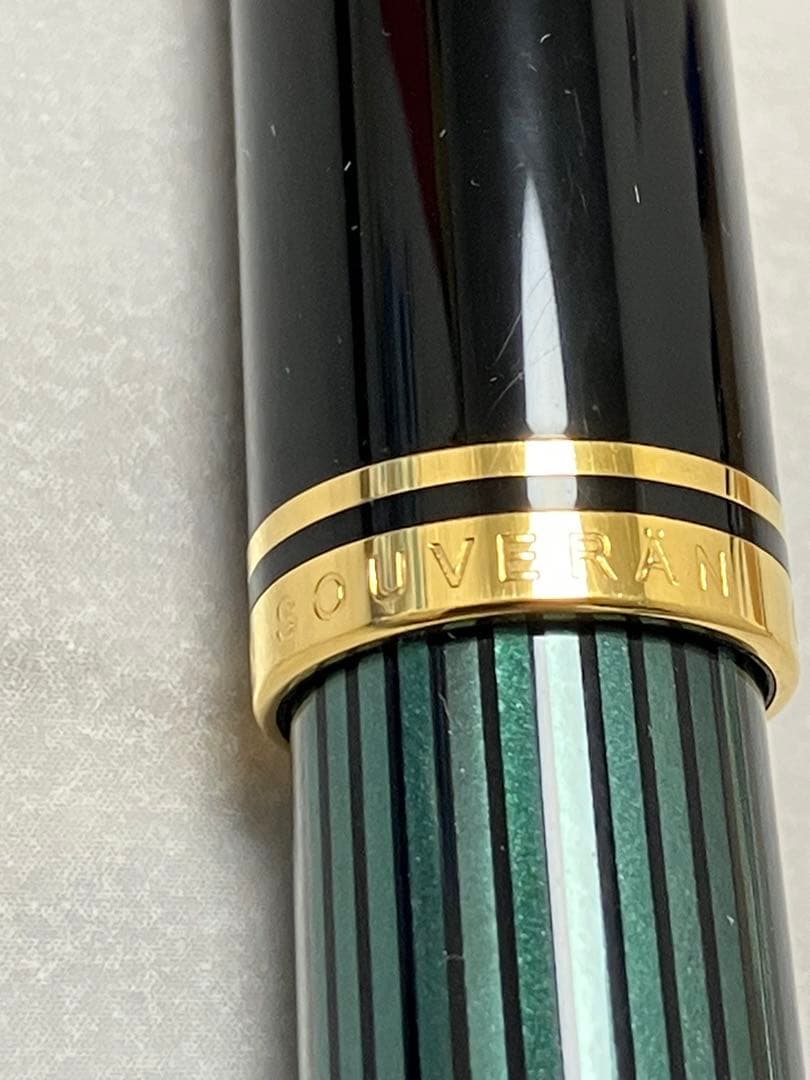 未使用品★Pelikan　ペリカン　万年筆　スーベレーン　グリーンストライプ　箱