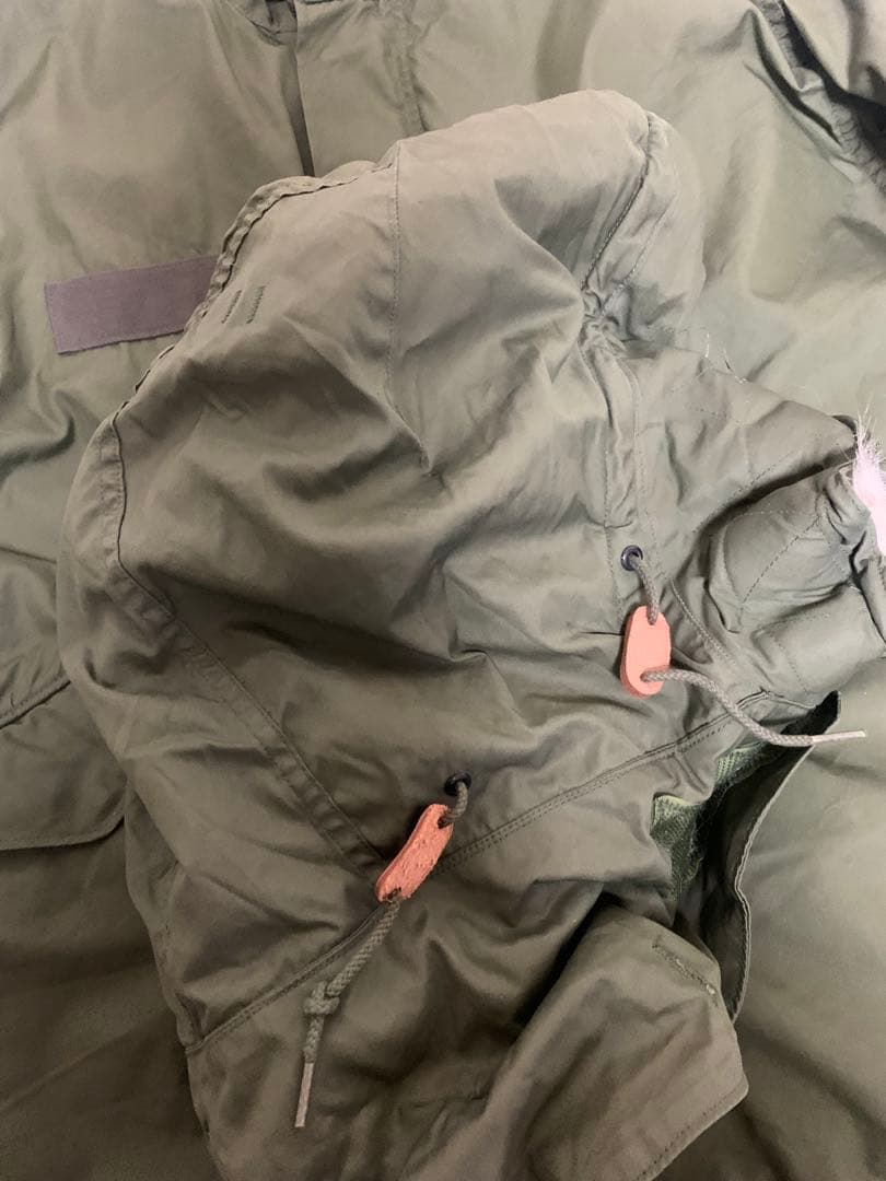 80s/M-65/フィッシュテールパーカー/モッズコート/M/フルセット/カーキ