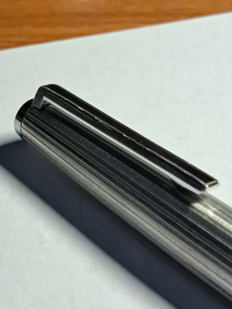 激レア　廃盤 PILOT パイロット カスタムストライプ　白蝕刻　18k F