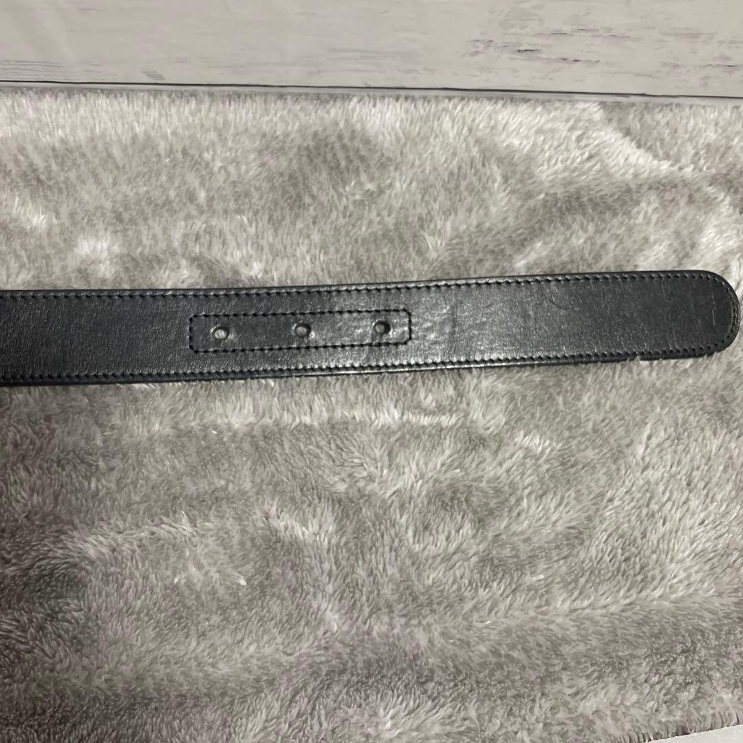 GUCCI グッチ ベルト 114874 ブラック レザー インターロッキングG