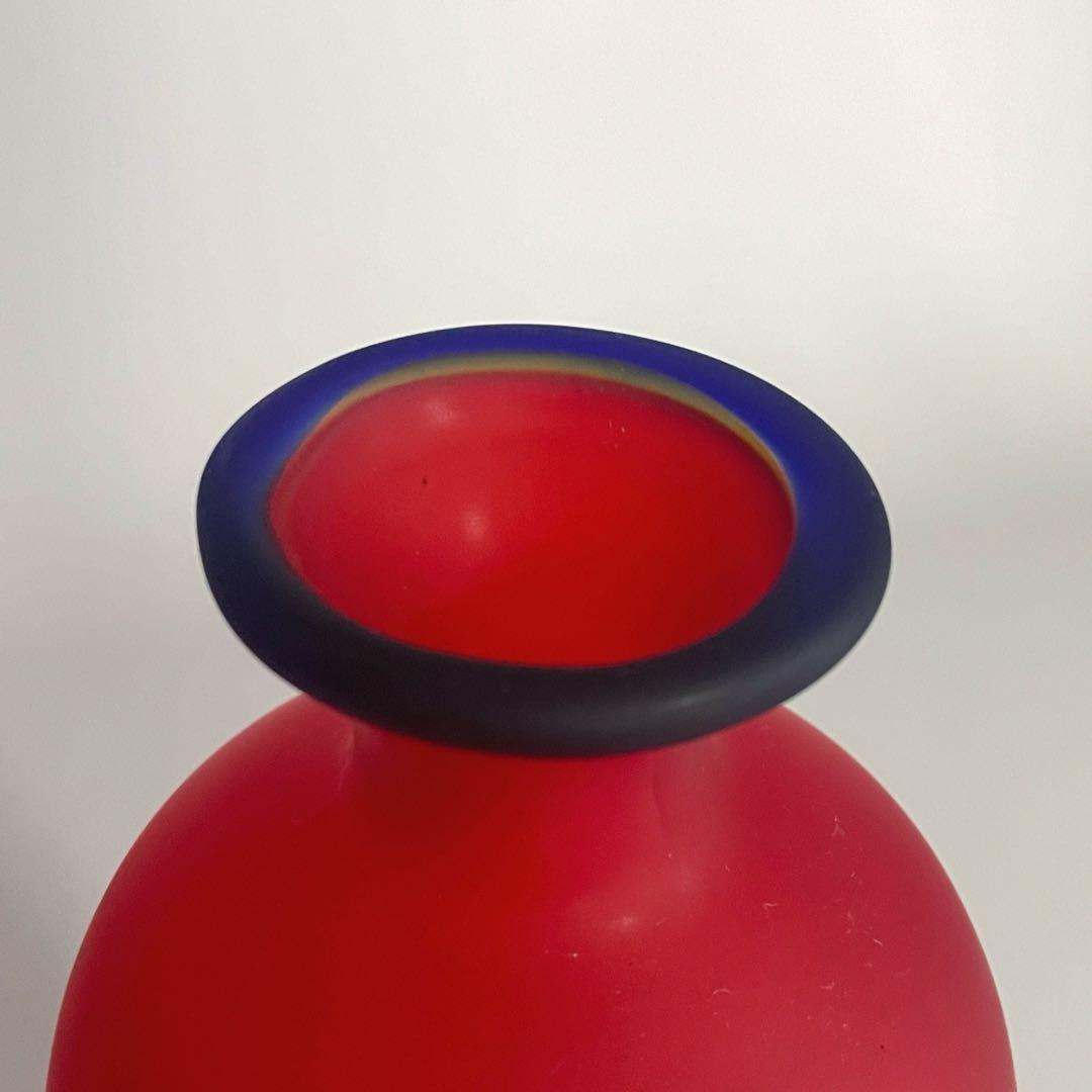 ヴィンテージ HOYA クリスタル ポストモダン デザイン フラワーベース