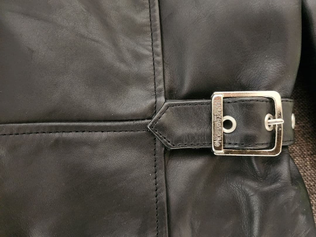 ハーレーダビッドソン　レディース ブラック レザージャケット ライダース　M