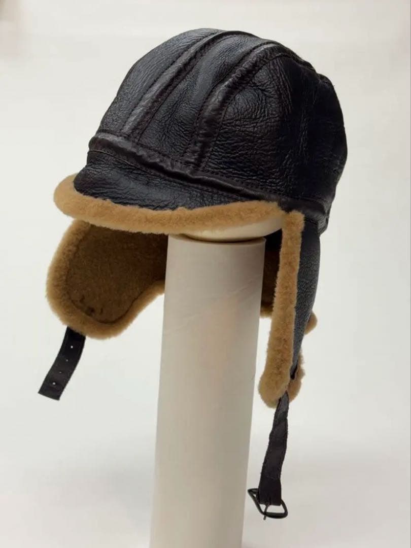 本羊革 トラッパー フライトキャップ 飛行帽 イギリス製