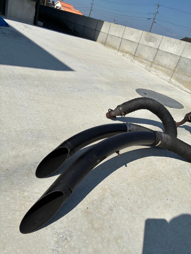 ドラッグスター 400 スラッシュカットマフラー