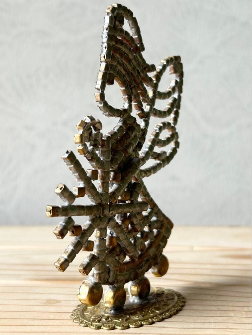 チェコガラス/ガラスツリー/エンジェル/天使/クリスマス/ラインストーン/卓上