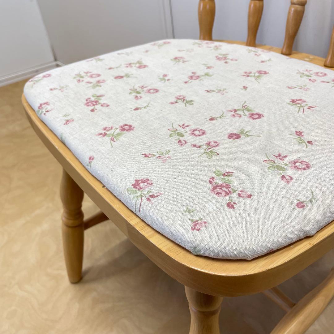 ミキモク ダイニングチェア① ウィンザーチェア 椅子 チェア 北欧スタイル 花柄
