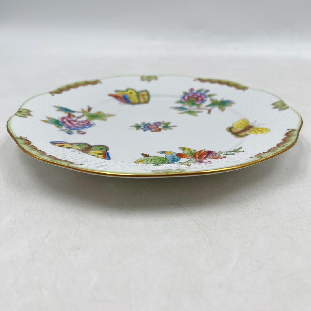 美品ヘレンド ヴィクトリアブーケ 19cm 21cm プレート 2枚セット 中皿