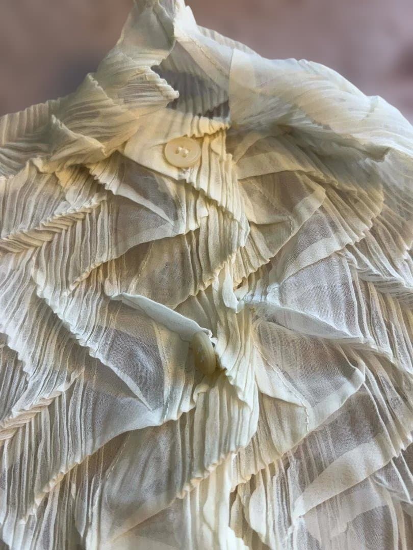 ISSEYMIYAKE　プリーツ 変形シアーシャツ