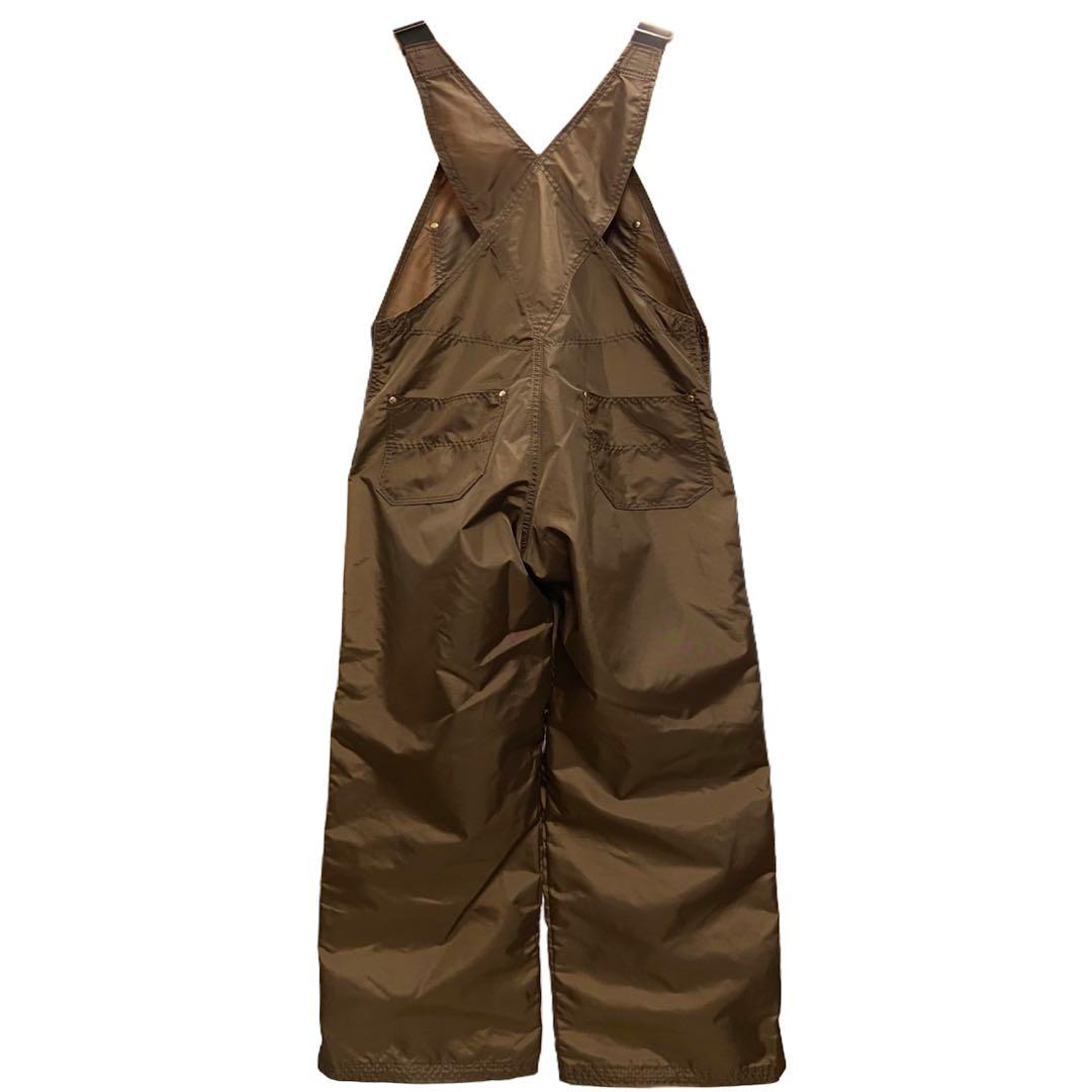 90s ビンテージ DAN'S HUNTING ナイロン オーバーオール 茶