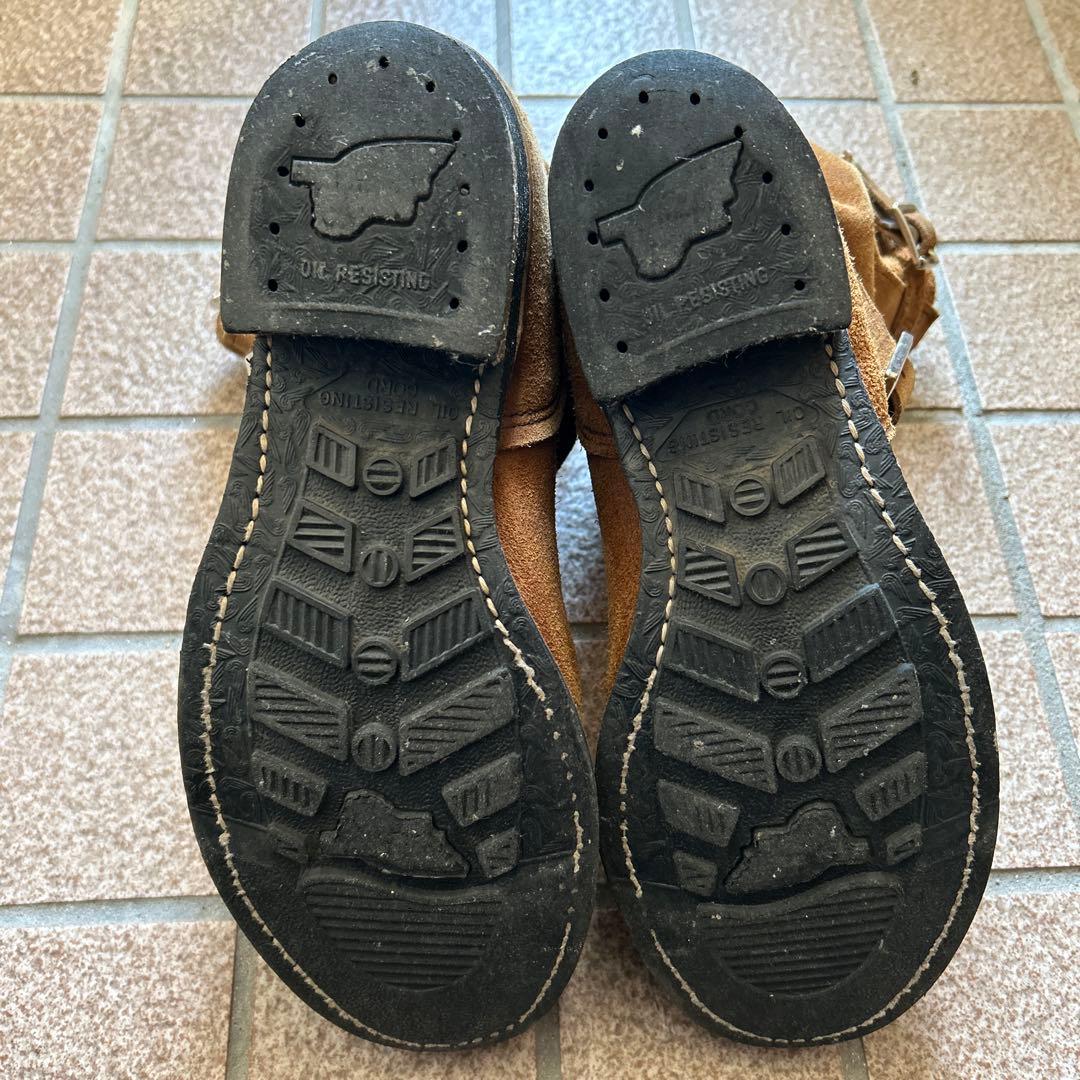 廃盤レッドウイング8178ブラウン スエード エンジニアブーツ 9ハーフ