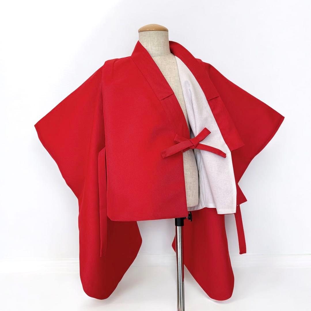 ［つばき］3歳 七五三 ꕤ 袖付被布着物4点セット