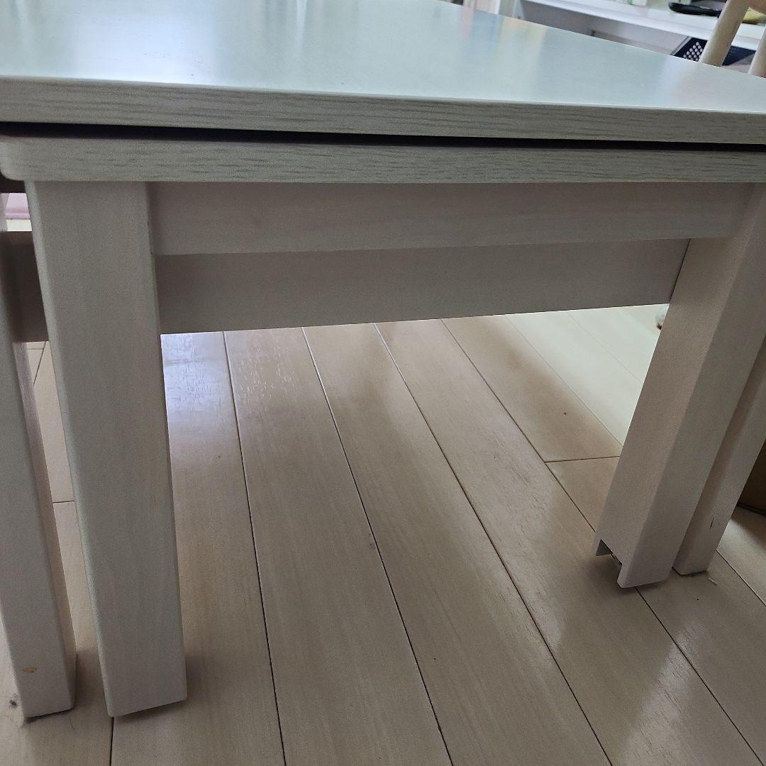 アイリスプラザ伸縮センターテーブル W80-140 RPE80TBLWH取説なし