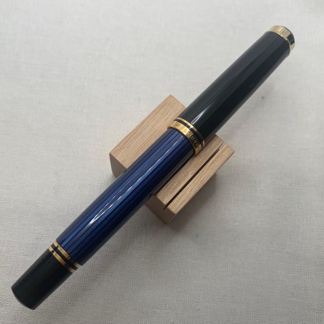 ペリカン　スーベレーン　M400 14C M（中字）　万年筆　ブルーストライプ