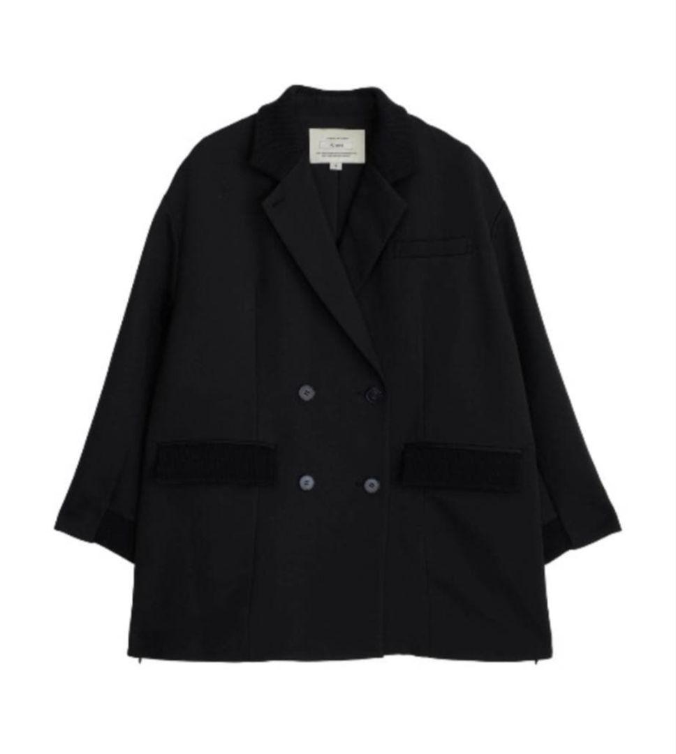 AMERI RIB SWITCHING OVER JACKET 黒 新品 タグ付