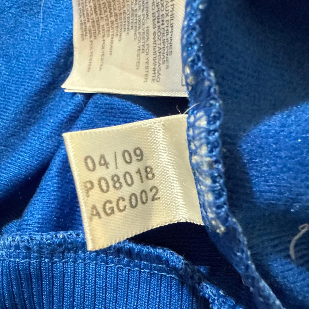 00s adidas トラックジャケット ファイヤーバード L 青×赤 ジャージ