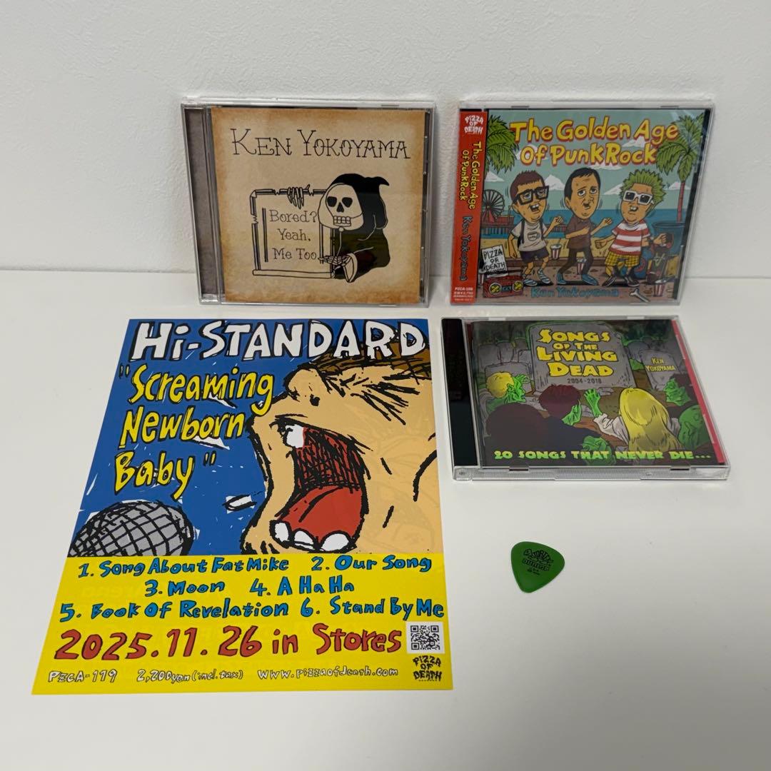 横山健 Ken Yokoyama CD3枚 ポスター 本人ピック セット チラシ