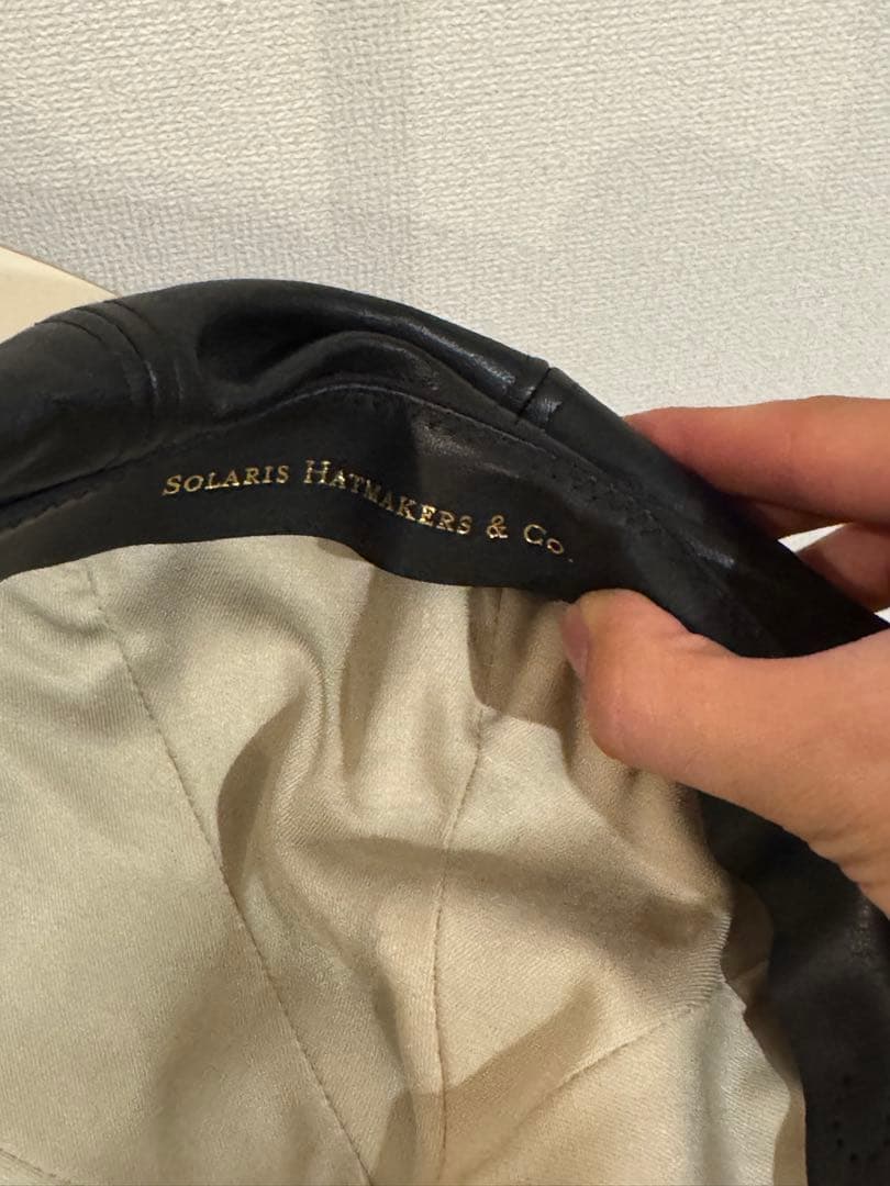 solaris old boy leather casquette キャスケット