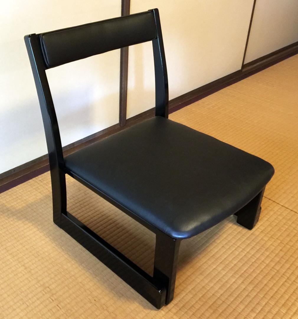 料亭で使用している足が楽な 座椅子２脚セット (極美品）