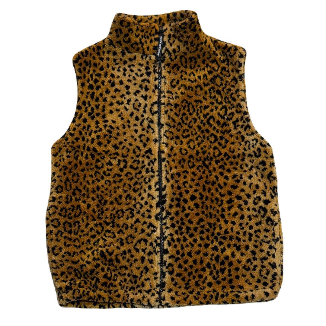 90s USA製 Black Mountain フリース レオパード ベスト