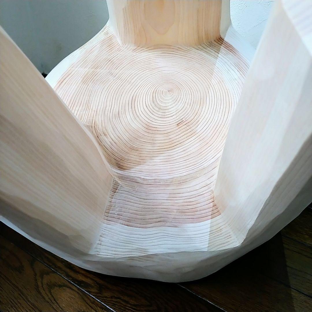 丸太スツール　丸太椅子　サイドテーブル ヒノキ