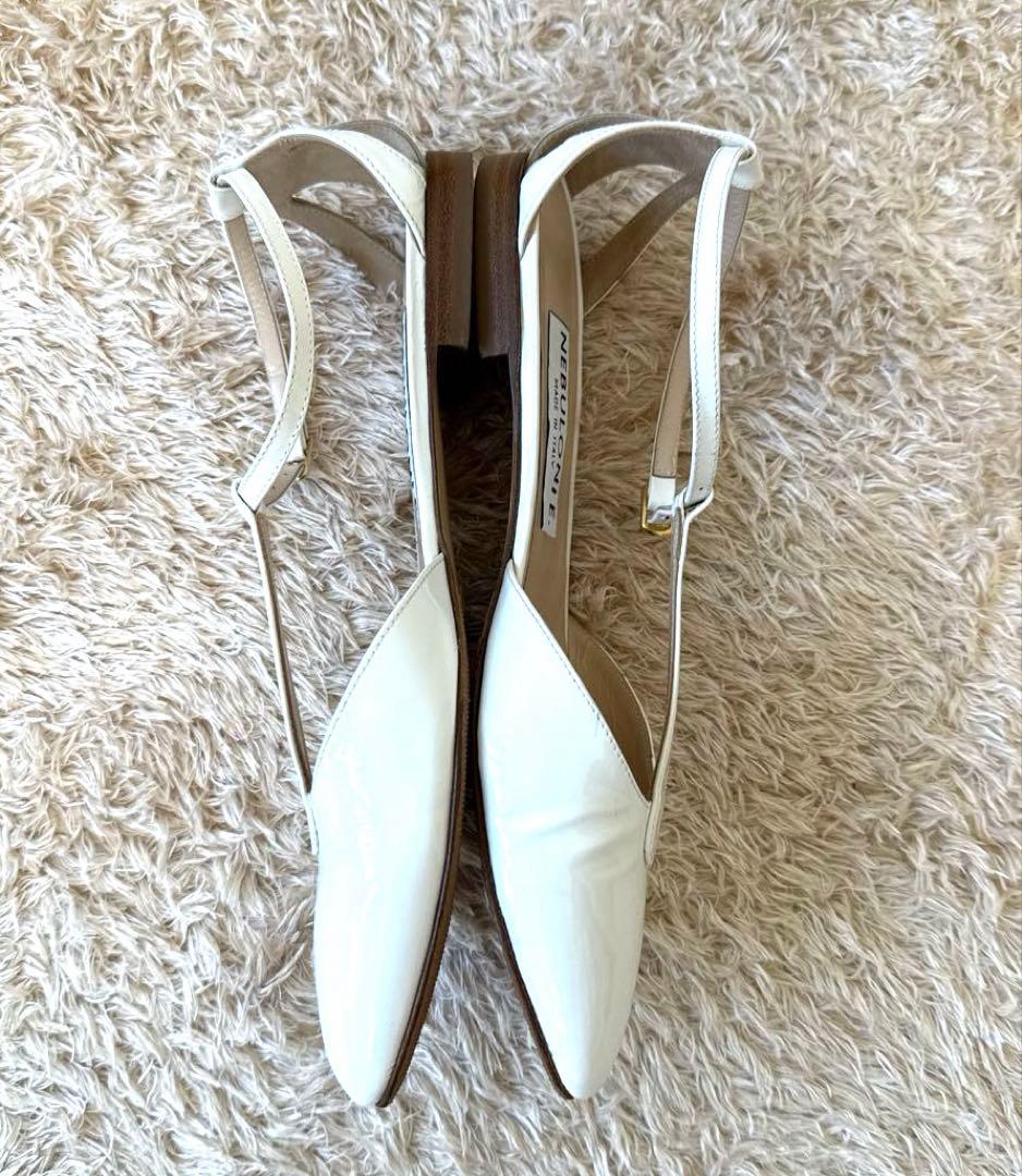 【未使用級】NEBULONI.E アンクルストラップフラットパンプス