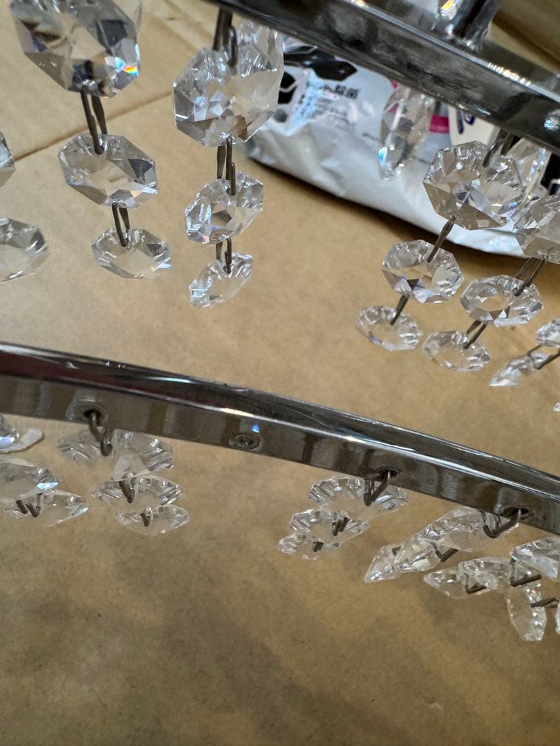 @kinnik❤︎ クリスタルシャンデリア 多層構造