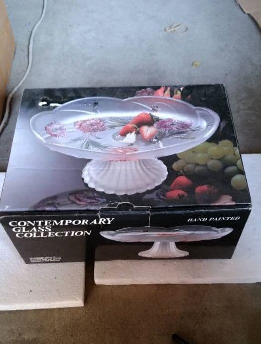 昭和レトロ　アンティーク　　食器　ガラス　陶器　皿　フルーツ皿　ケーキ皿