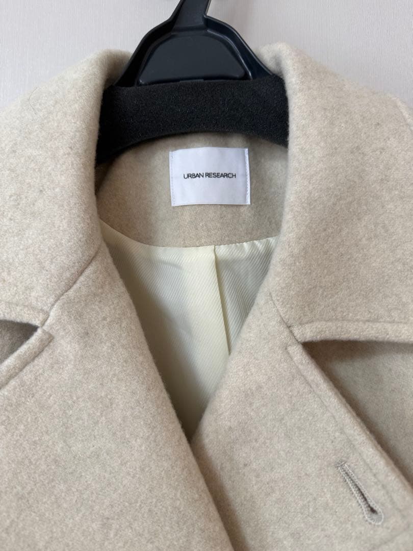 アーバンリサーチ　スーパー100メルトンPコート