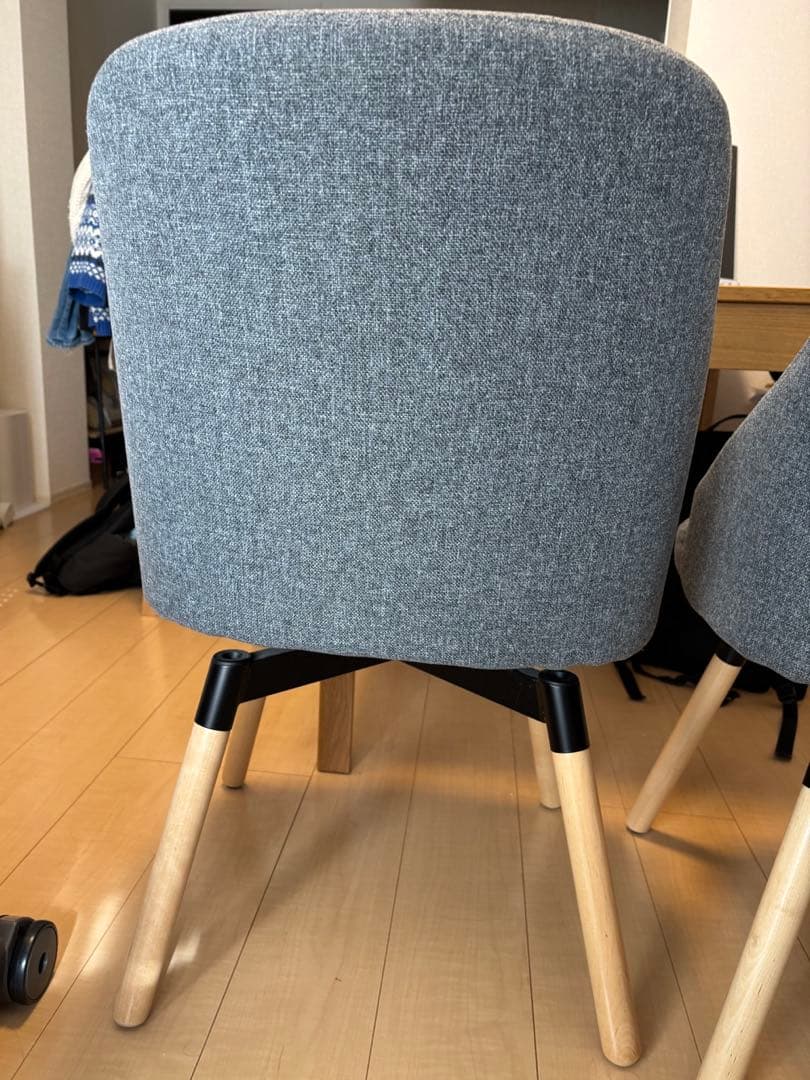 【値下げ交渉可】IKEA ヤンオロフ　グレー　2脚