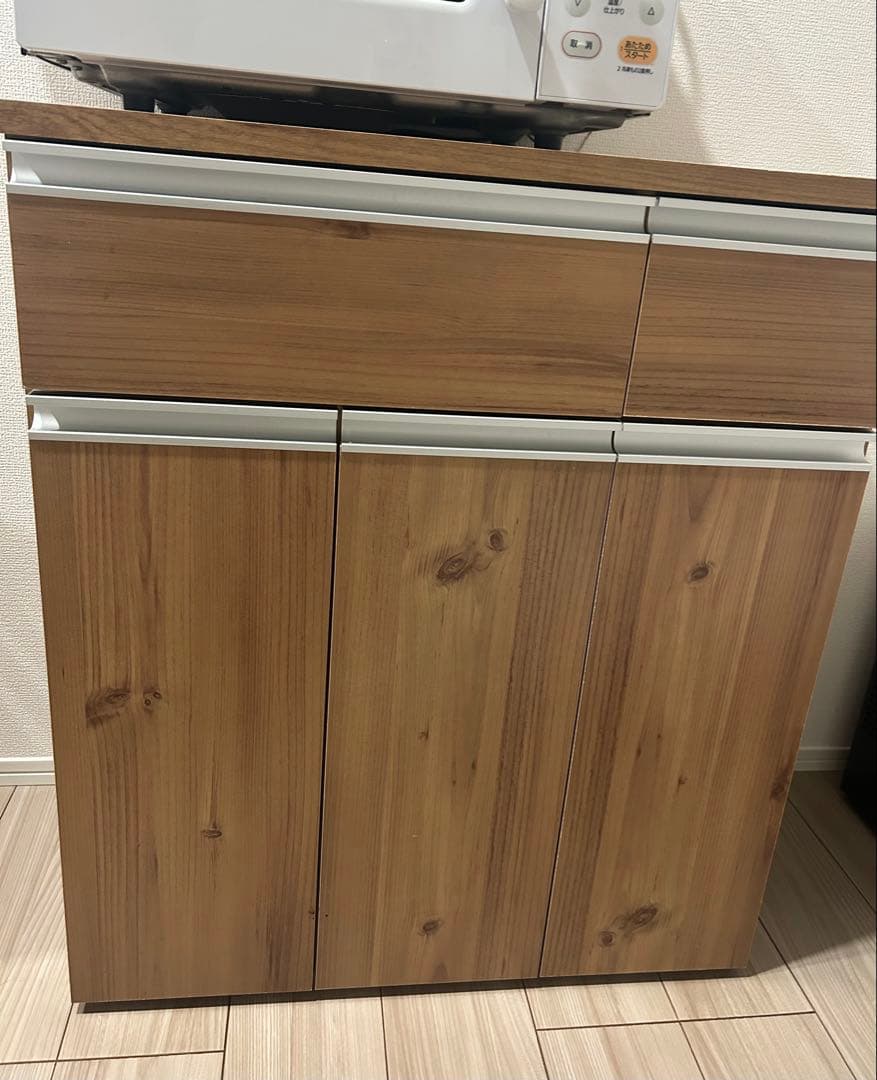 アイリスオーヤマ　北欧　食器棚　蓋つきゴミ箱　キッチン　収納棚