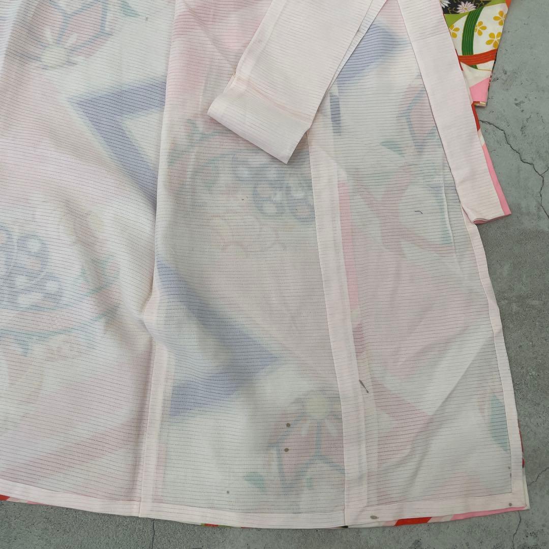 七五三　3歳女の子　アンティーク着物【K3-12】