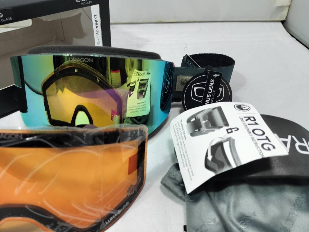 新品　ドラゴン　R1 眼鏡対応　交換レンズ　スノーゴーグル　ルーマレンズ