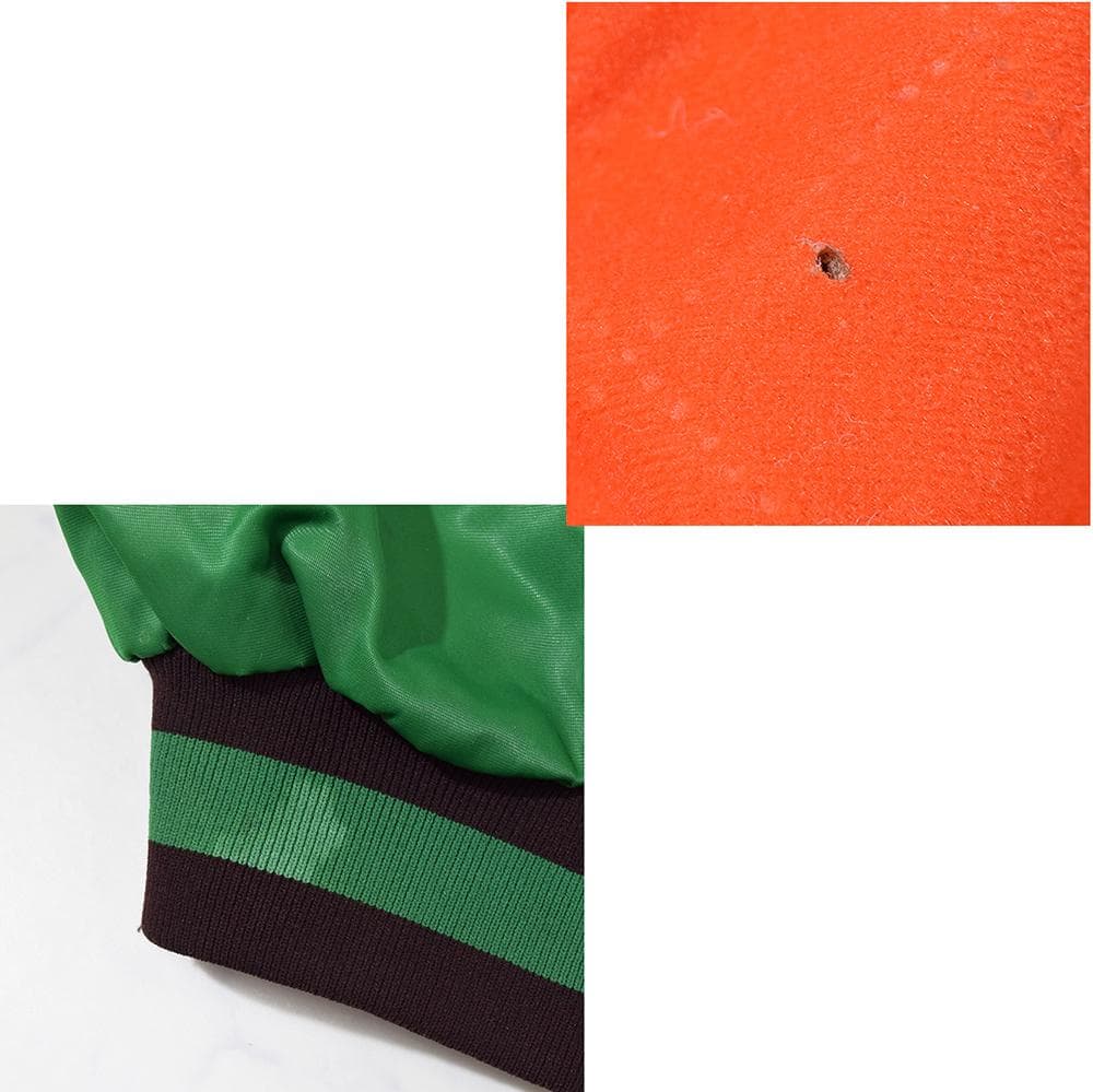 当時物 アシックス製 福岡ダイエーホークス グランドコート スタジャン 緑 L