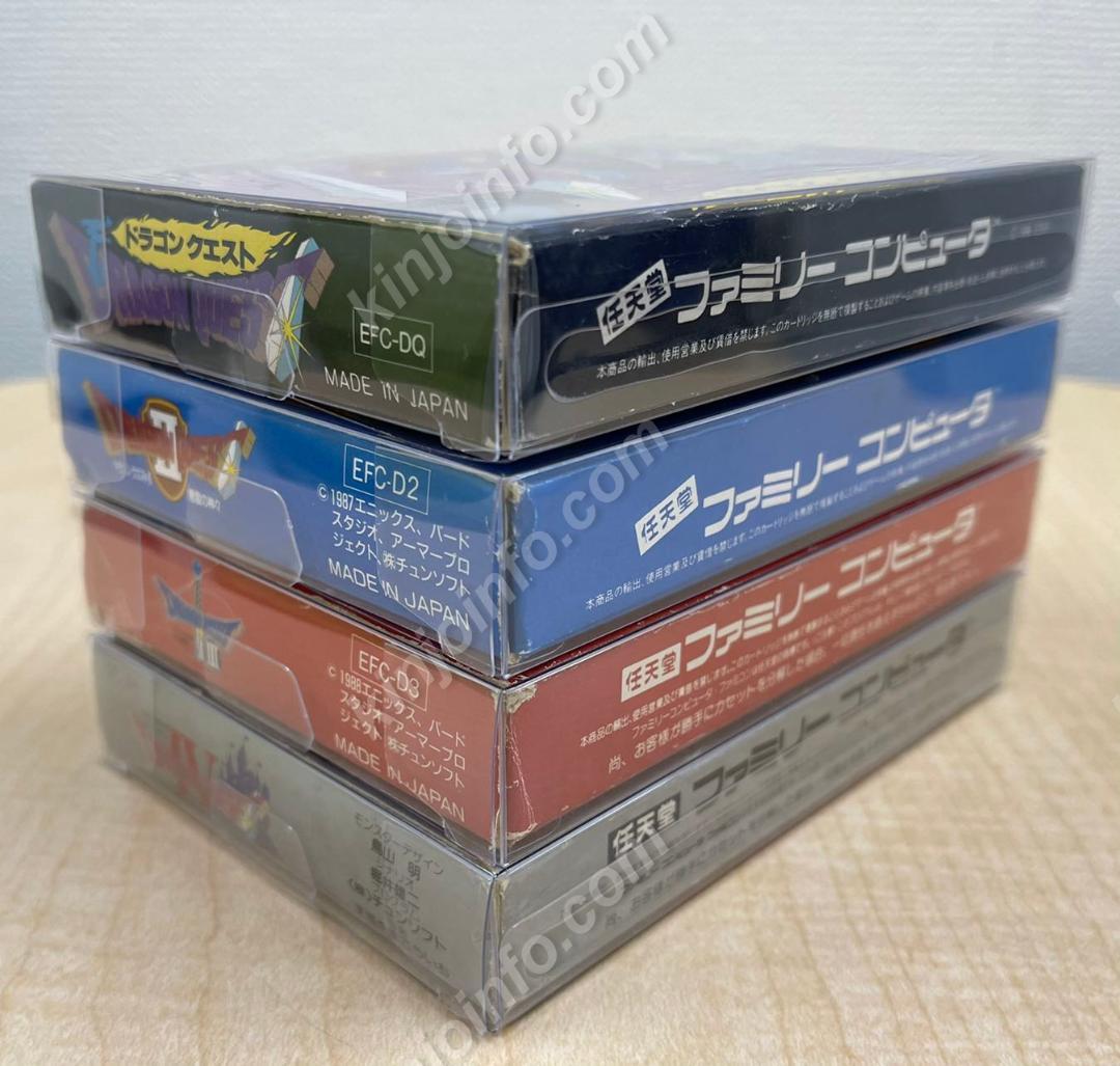 ドラゴンクエストシリーズ I〜IV【中古美品・完品・FC日本版】