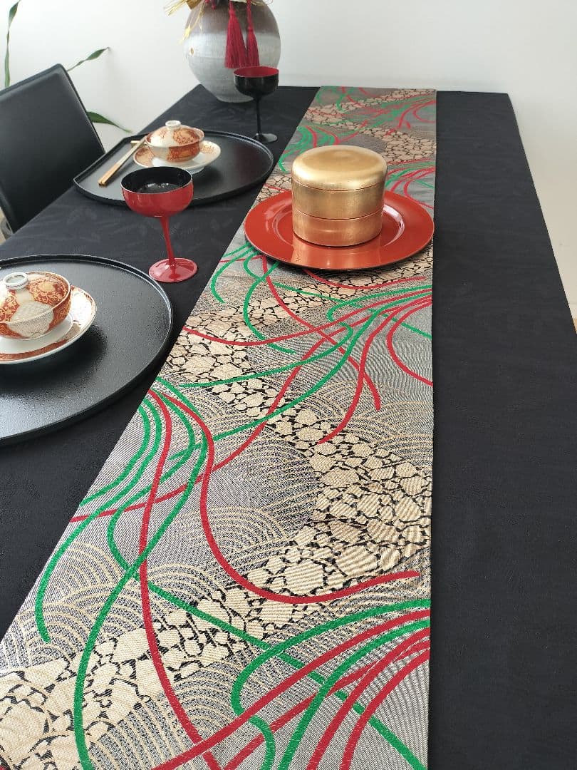 A960★逸品‼️全通帯‼️ひな祭り‼️テーブルランナー2m15cm