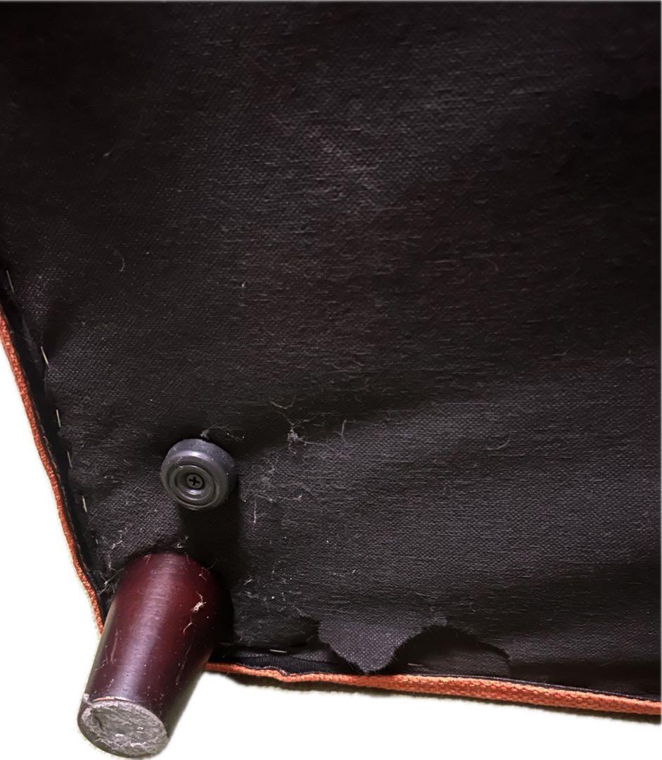 暖色オレンジ色 2人掛けソファ