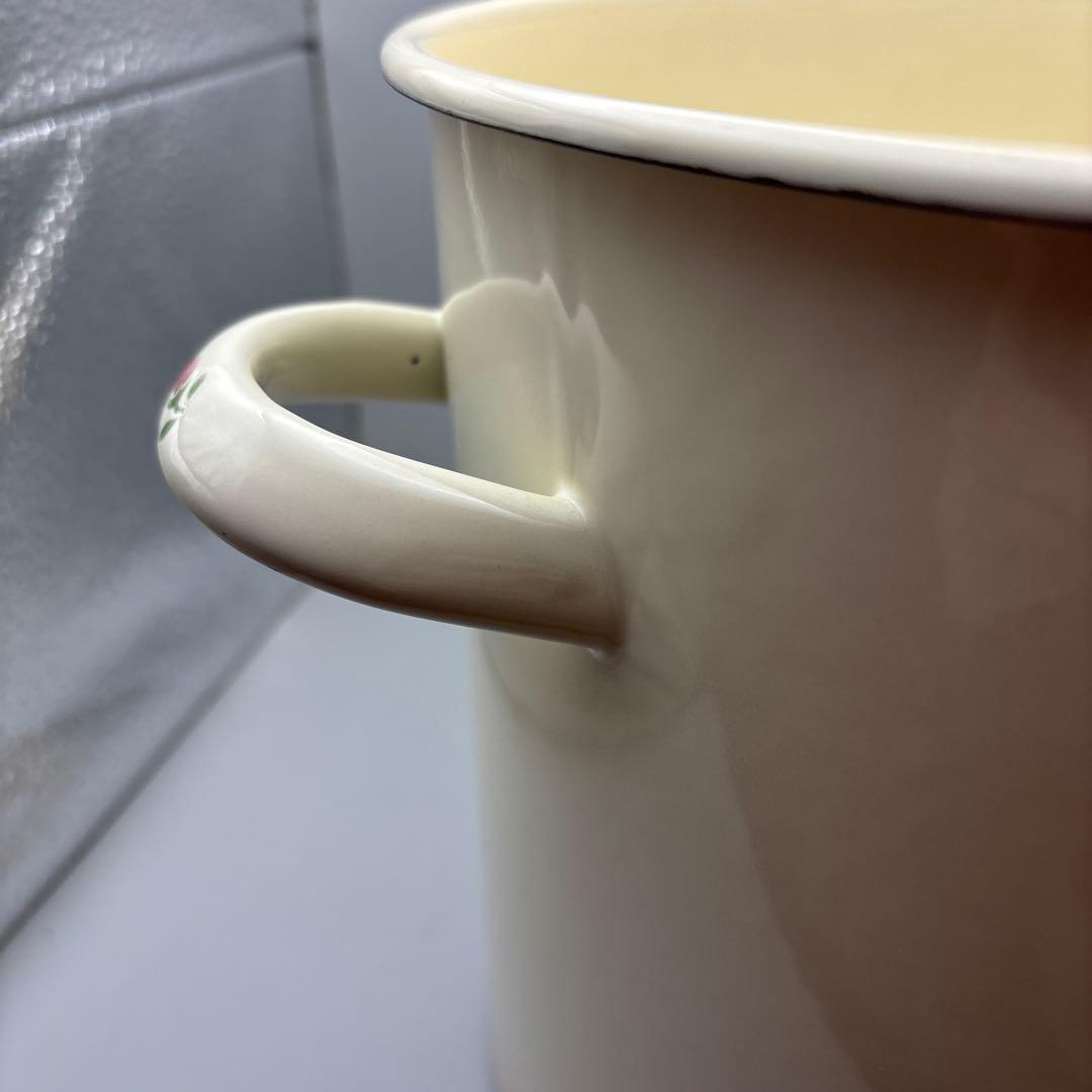 マニーローズ　琺瑯ストッカー　ライス　イマン　薔薇　ローズ　収納缶