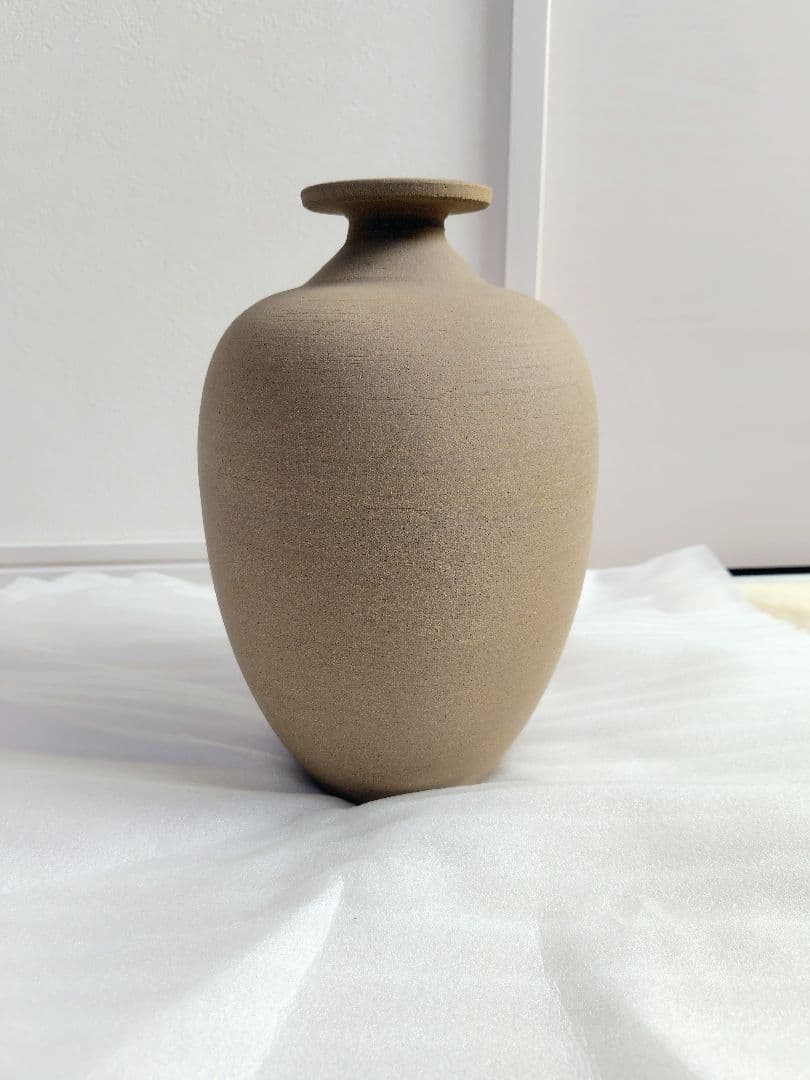 九谷焼　穂光　 陶器　つぼ型　花瓶　花器