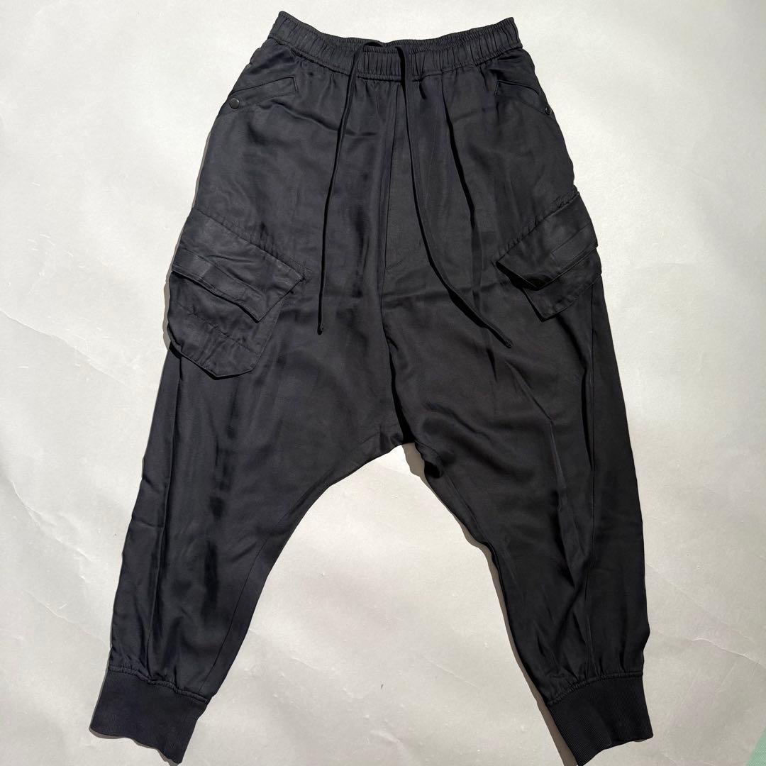 美品 JULIUS 22SS CargoSarouelTrouser 2 黒