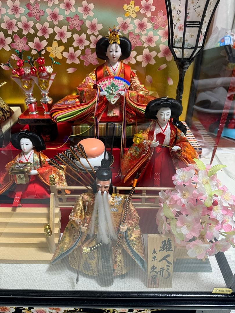 雛人形 ケース飾り 三段飾り 桃の節句 ひな祭り　久月