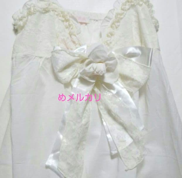 LIZ LISA リズリサ お花、リボン チュニック キャミソール ホワイト