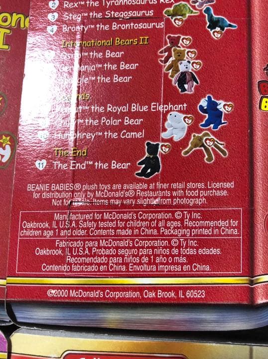 非売品 Ty  Beanie Babies ビーニーベイビーズ　アメリカ限定