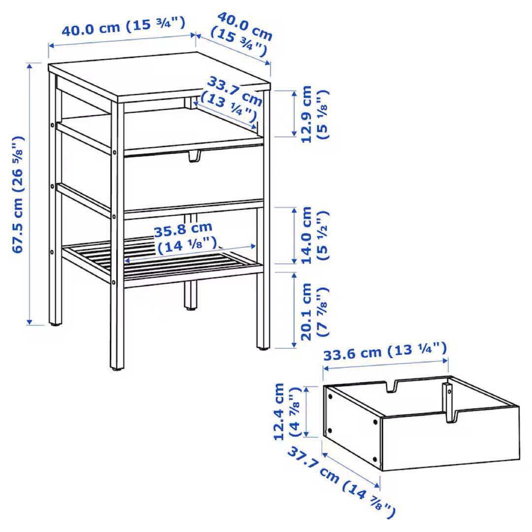 【極美品】IKEA　NORDKISA ノールドシーサ サイドテーブル
