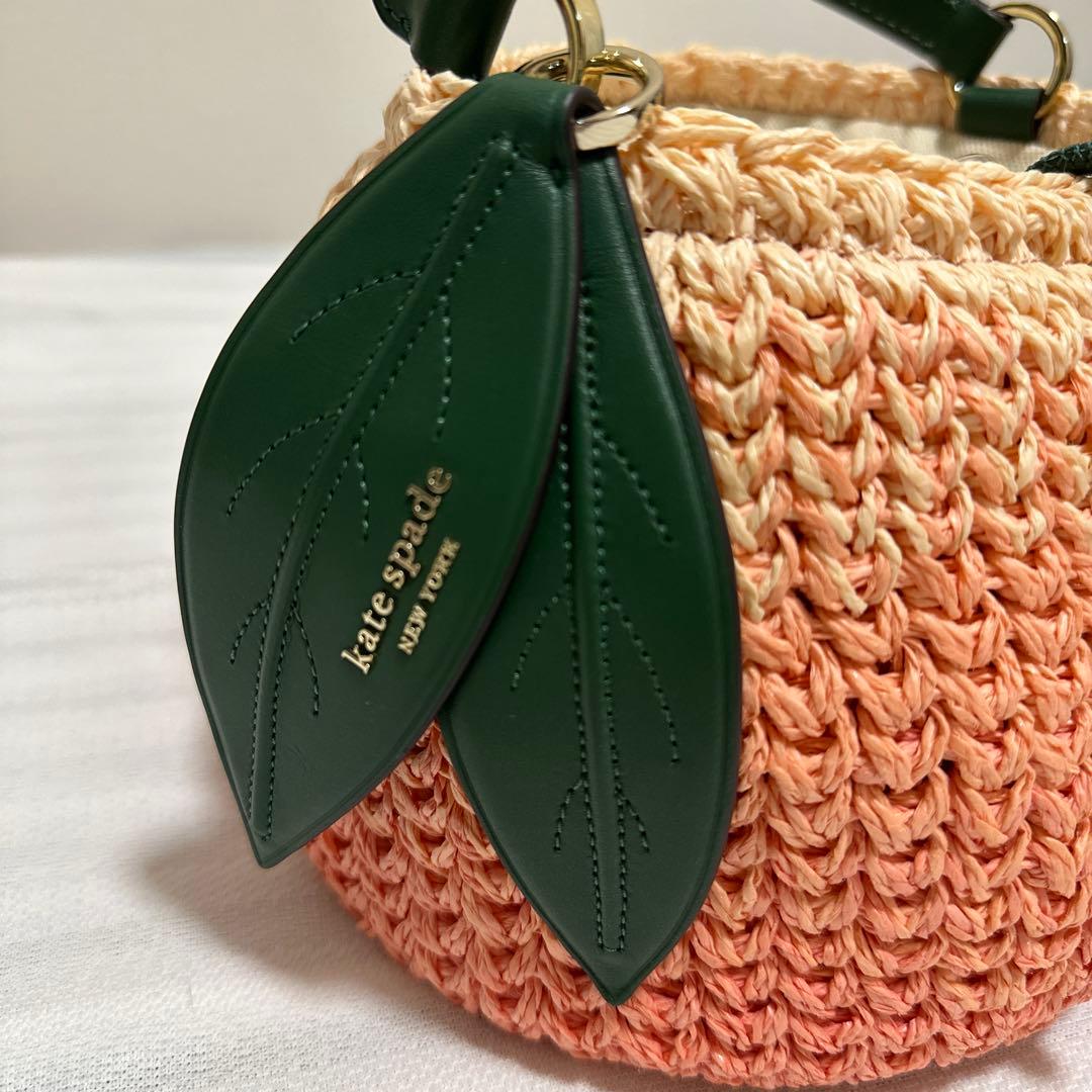 kate spade かごバッグ 桃