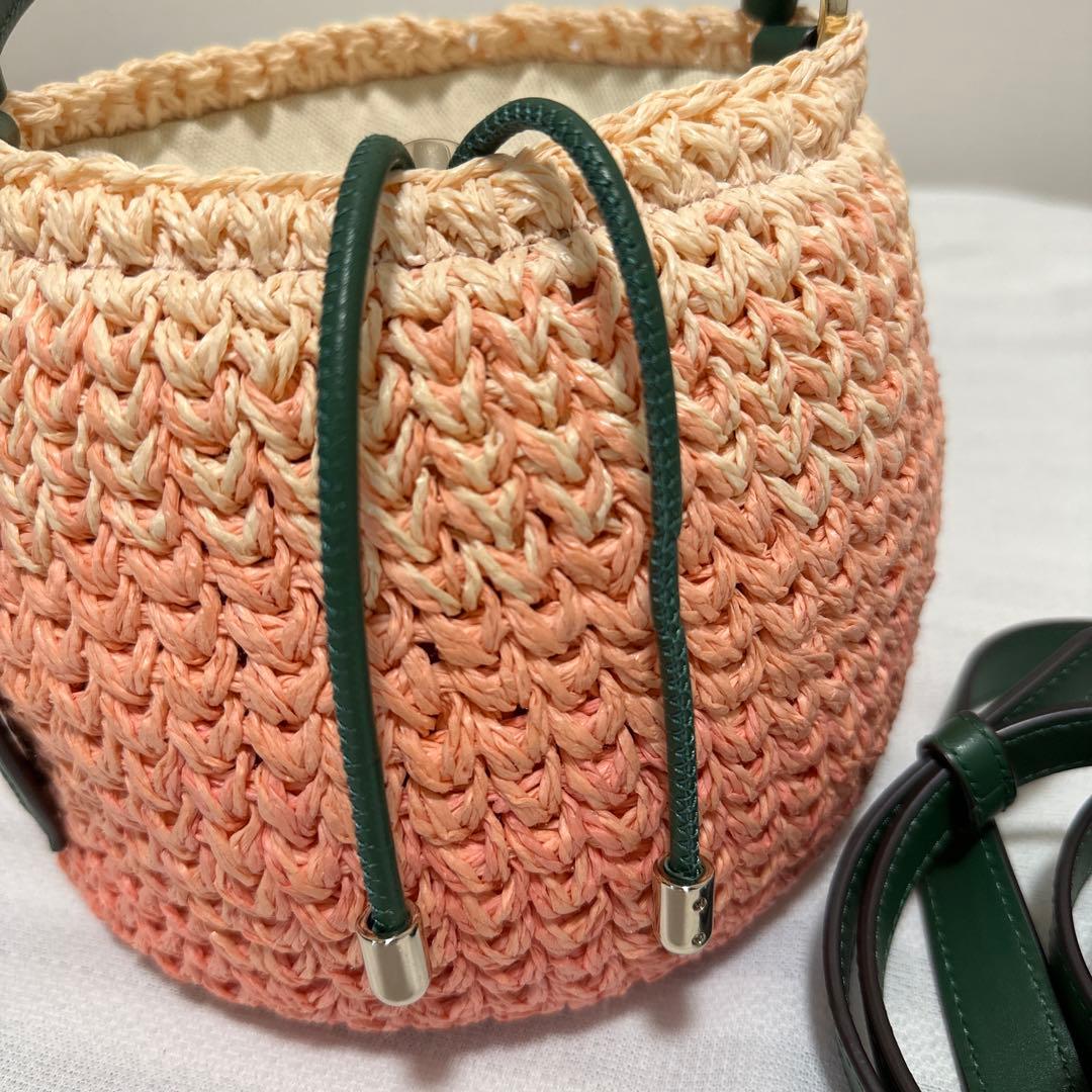 kate spade かごバッグ 桃