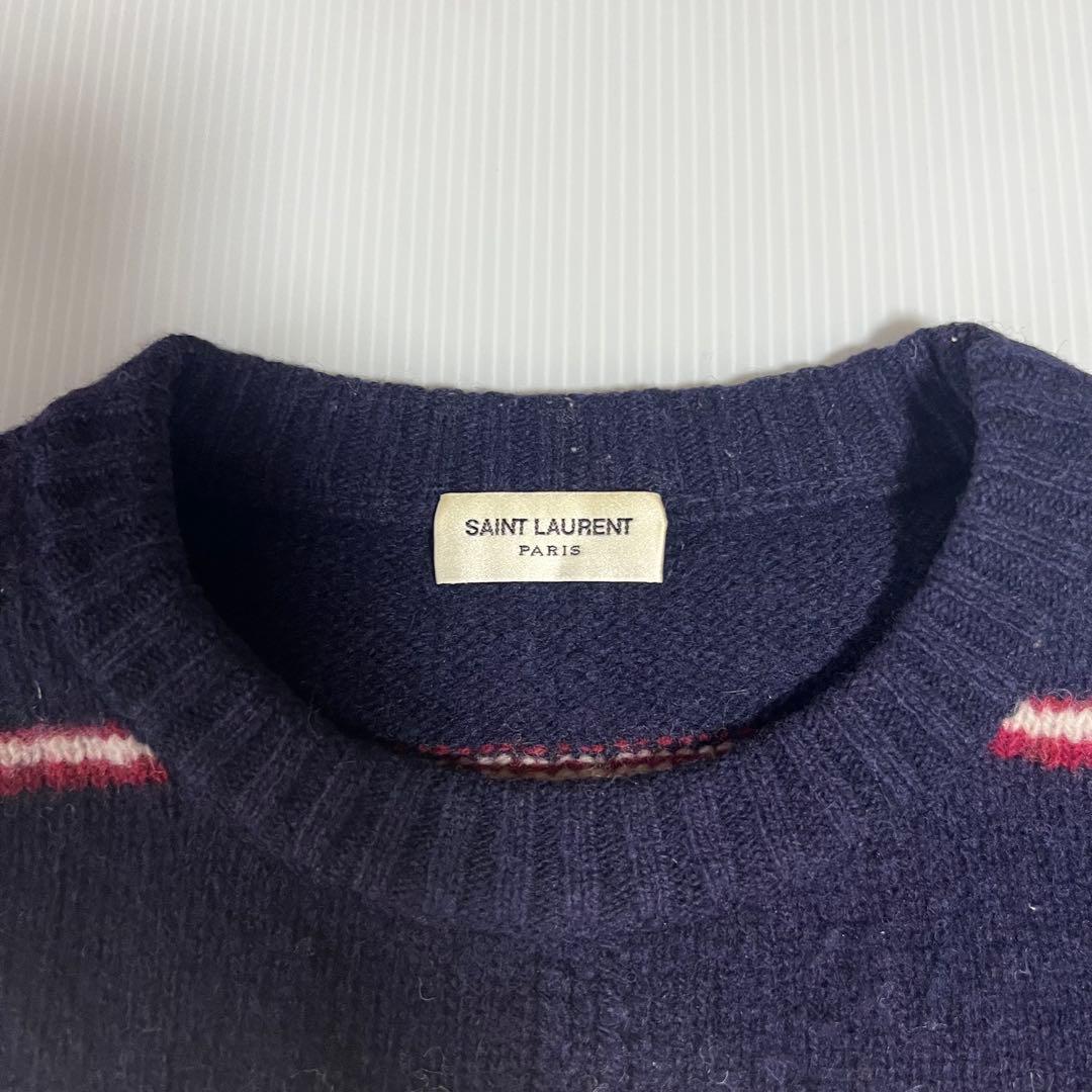 SAINT LAURENT ボーダーニットセーター xs