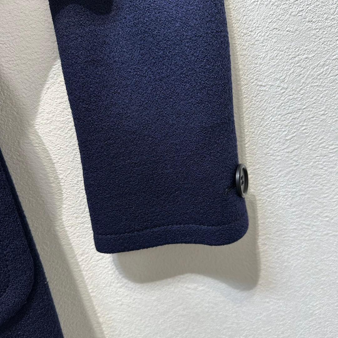 希少 美品 MIU MIU ウール Aライン デザイン ステンカラーコート 40