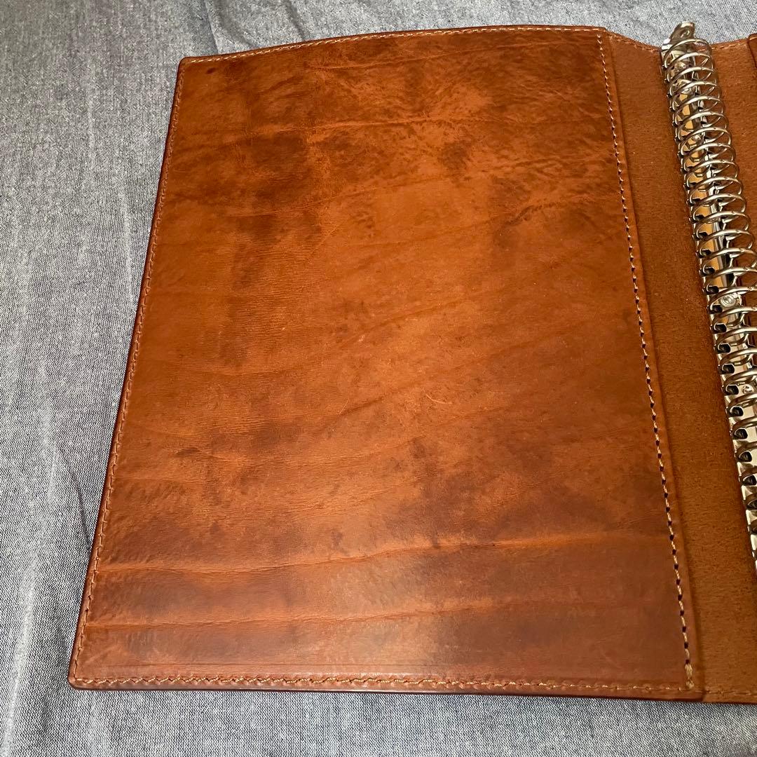 【新品】　ルーズリーフ a4 本革